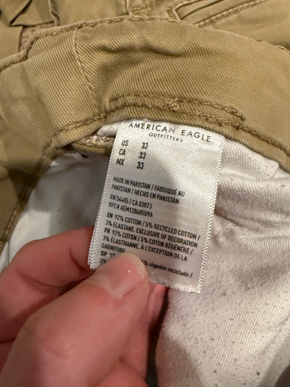 American eagle 5” shorts size 33 - Picture 4 of 5